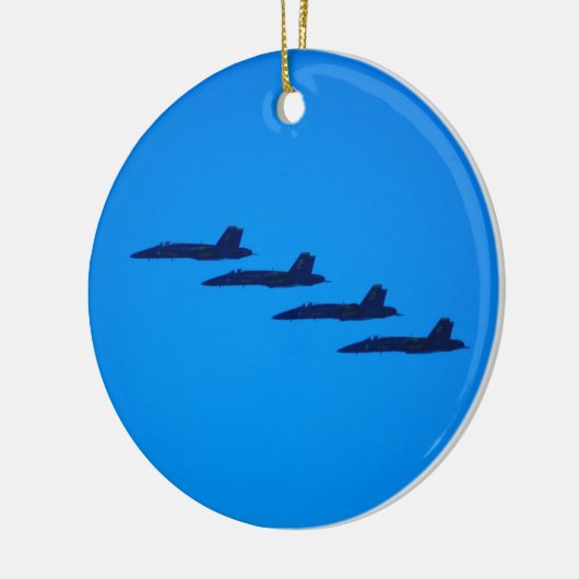 Blaue Engels-Jet Keramikornament (Links)