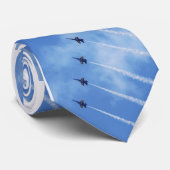 Blaue Engels-Krawatte Krawatte (Gerollt)