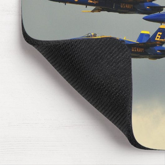 Blaue Engels-Mausunterlage Mousepad (Ecke)