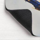 Blaue Engels-Mausunterlage Mousepad (Ecke)