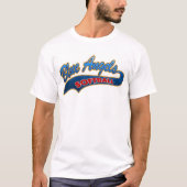 Blaue Engels-Softball-Sturzflug T-Shirt (Vorderseite)