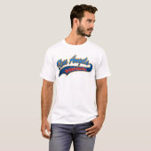 Blaue Engels-Softball-Sturzflug T-Shirt (Vorne ganz)