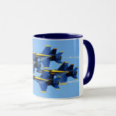 Blaue Engels-Tasse Tasse (VorderseiteRechts)