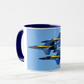 Blaue Engels-Tasse Tasse (Vorderseite Links)