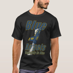 Blaue Engels-vertikales T-Shirt F18