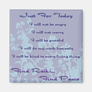 Blaue Entdeckung Reiki Magnet