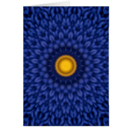 Blaue Ente mit gelbem Kaleidoskop