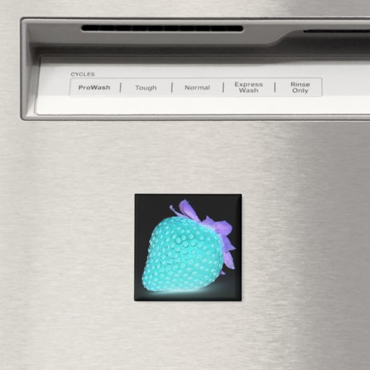 Blaue Erdbeere niedlich Magnet (In Situ (Geschirrspüler))