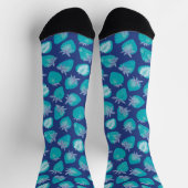 Blaue Erdbeere Socken (Oben)