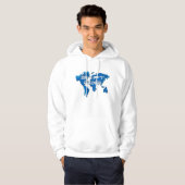 Blaue Erdverschiebung 2012 Hoodie (Vorne ganz)