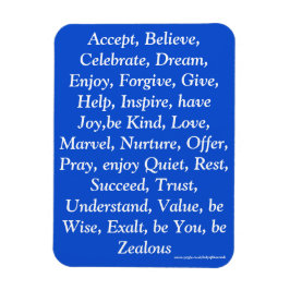 Blaue Erholung Magnet