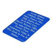 Blaue Erholung Magnet (Linke Seite)