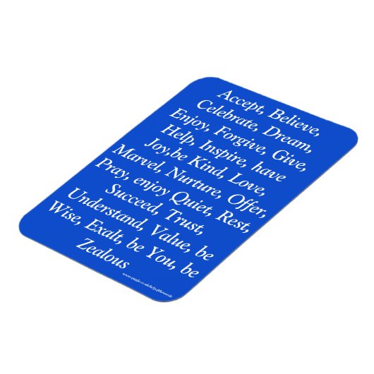 Blaue Erholung Magnet (Linke Seite)