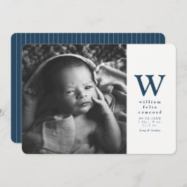 Blaue Erstgeburt Ankündigung