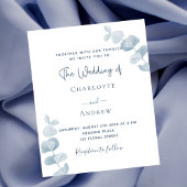 Blaue Eukalyptus-Hochzeitsreise