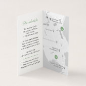 Blaue Eukalyptuskarte QR-Code (Innenseite)