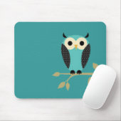 Blaue Eule auf Glied Mousepad (Mit Mouse)