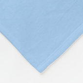Blaue Eule Fleecedecke (Ecke)