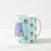 Blaue Eule Kaffeetasse (VorderseiteRechts)
