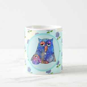Blaue Eule Kaffeetasse