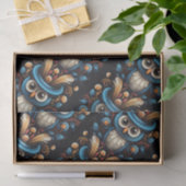 Blaue Eule Seidenpapier (Geschenk)