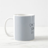 Blaue Eule sieht dich Halloween Kaffeetasse (Links)