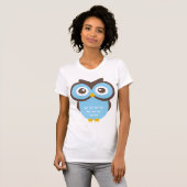 Blaue Eule T-Shirt (Vorne ganz)