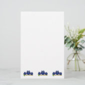 Blaue Eulen Design Briefpapier (Stehend Vorderseite)