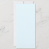 Blaue Eulesonogram-Babyparty-Einladungen Einladung (Rückseite)