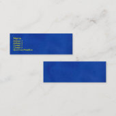 Blaue EuroVisitenkarte Mini Visitenkarte (Vorne/Hinten)