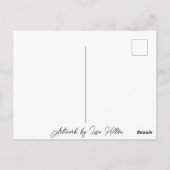 Blaue Ewigkeit | Abstrakte Kunst Postkarte (Rückseite)