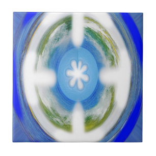 Blaue Ewigkeit Fliese