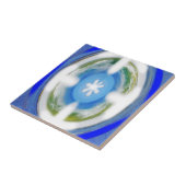 Blaue Ewigkeit Fliese (Seite)