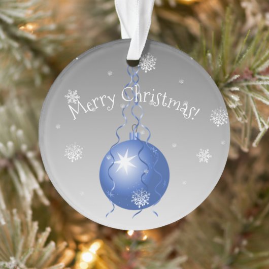 Blaue Extravagante Weihnachtsdekoration Ornament (Baum)