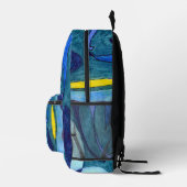 Blaue Fahnen Bedruckter Rucksack (Rechts)