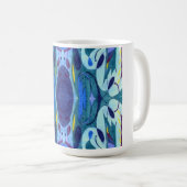 Blaue Fahnen Kaffeetasse (VorderseiteRechts)