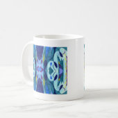 Blaue Fahnen Kaffeetasse (Vorderseite Links)
