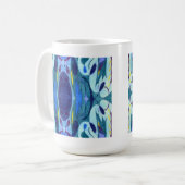 Blaue Fahnen Kaffeetasse (Vorderseite Links)