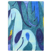 Blaue Fahnen Klemmbrett (Rückseite)