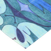 Blaue Fahnen Kurzer Tischläufer (Ecke)