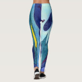 Blaue Fahnen Leggings (Rückseite)