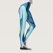 Blaue Fahnen Leggings (Rechts)