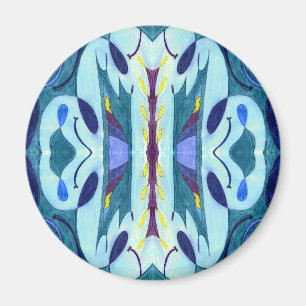 Blaue Fahnen Magnet