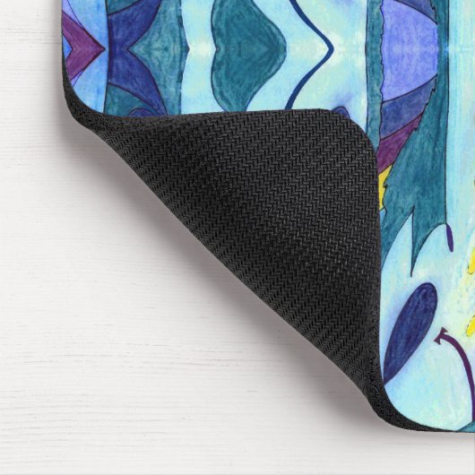 Blaue Fahnen Mousepad (Ecke)