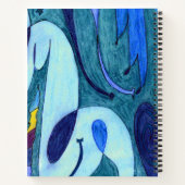 Blaue Fahnen Notizblock (Rückseite)