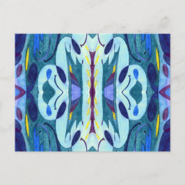 Blaue Fahnen Postkarte