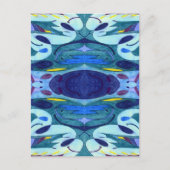 Blaue Fahnen Postkarte (Vorderseite)