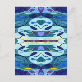 Blaue Fahnen Postkarte