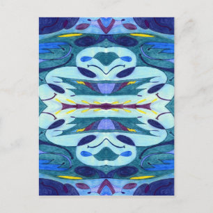 Blaue Fahnen Postkarte