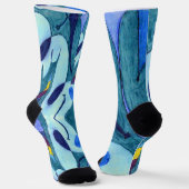 Blaue Fahnen Socken (Gewinkelt)